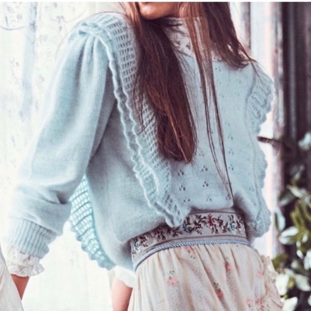 LoveShackFancy Jasmine Pullover